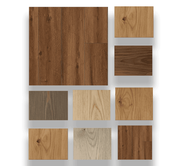 Wood texture swatches